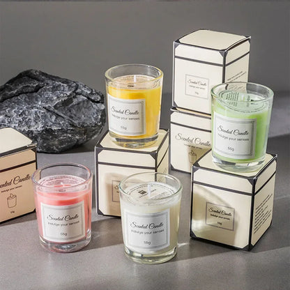 Aromatherapie-Kerze aus Sojawachs | 8 Std. Brenndauer | Rauchfrei | Lavendel, Rose oder Gardenie | Für Zuhause, Hotel & als Geschenk