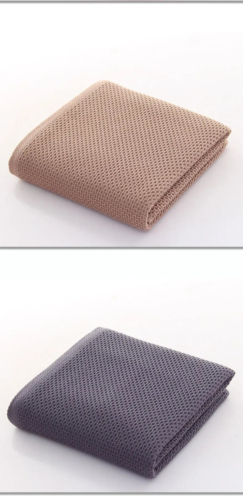 Waffle Cotton Towels – Hand & Bath Towel Bundles