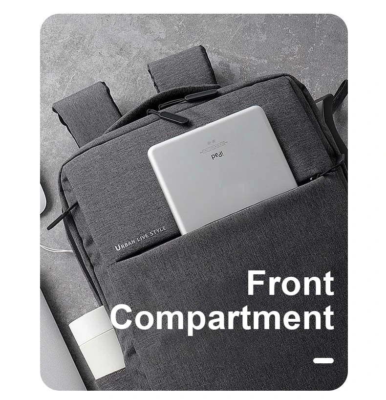 17.3" Laptop Travel Backpack - Large Capacity Waterproof Multi-Pocket Men's Bag