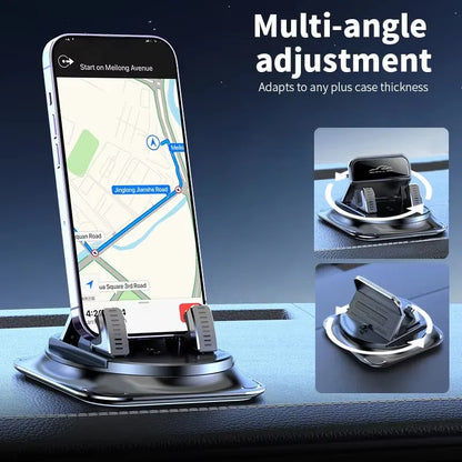 Silicone Dashboard Phone Holder – Anti-Slip Car Mount with 360° Rotation