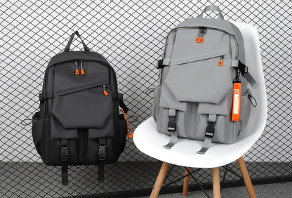 Mochila de lujo para portátil de 15,6" para hombre - Mochila impermeable de gran capacidad para viajes y escuela