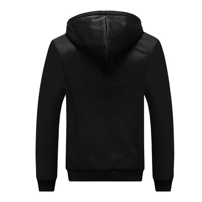 WHWR Giacca con cappuccio e zip mimetica da uomo