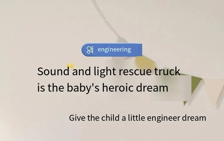 Inertia Rescue Crane Trailer Toy with Lights & Sounds