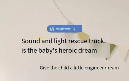 Inertia Rescue Crane Trailer Toy with Lights & Sounds