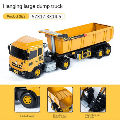 Large Dump Truck Toy with Unloading Bed – Realistic Construction Model