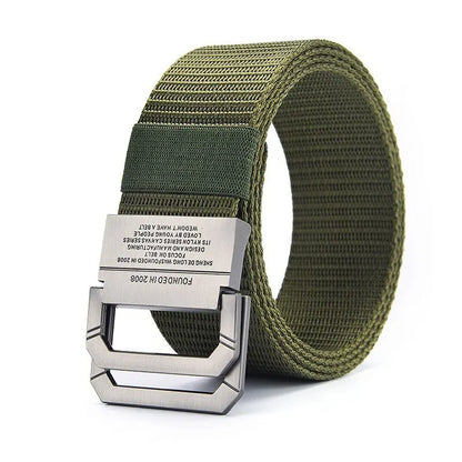 Gurt aus Canvas-Gurtband mit Metalllegierungsschnalle – Lässiger Outdoor-Gürtel für Herren & Damen