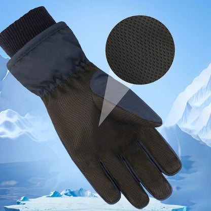 Gefütterte Skihandschuhe für Kinder – Plüschgefütterte Schneehandschuhe (Alter 4–13)