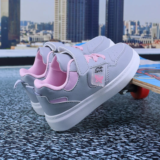 Girls' PU Leather Casual Shoes