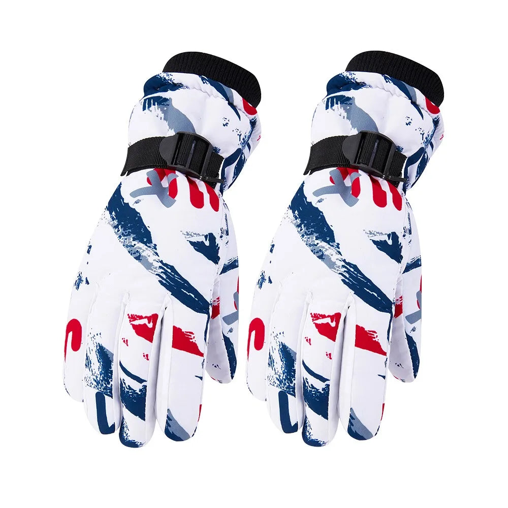 Youth Ski Gloves – Windproof Non-Slip Snow Gloves (Ages 9–15)