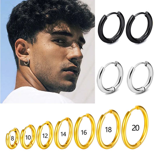 Huggie-Creolen aus Edelstahl – Kleine goldene oder silberne Creolen