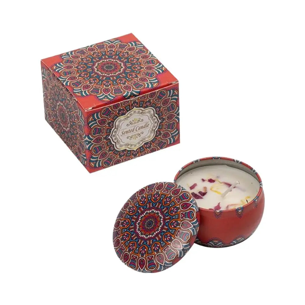 Scented Candles for Home Soy Wax Aromatherapy with Lavender Rose Jasmine etc. Plant Essential Oils & Dried Flowers Gifts