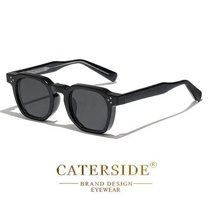 نظارات شمسية عصرية من Caterside - إطار مربع، حماية UV400 للرجال والنساء | للسفر، الحفلات والمهرجانات