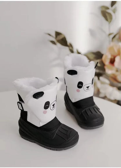 Toddler Animal Snow Boots – Plush-Lined Non-Slip Winter Boots