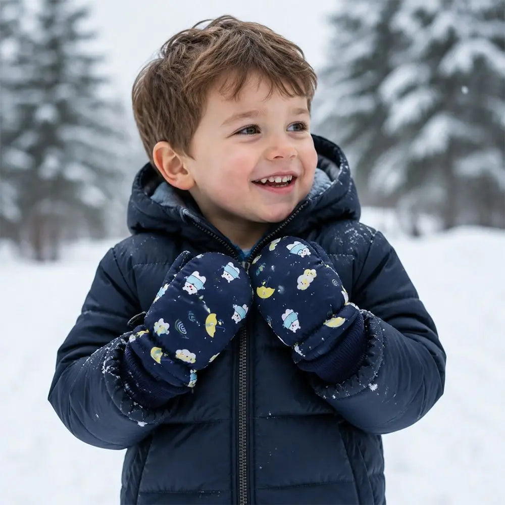 Kids' Ski Gloves in 5 Colours – Windproof Snow Gloves (Ages 2–6)