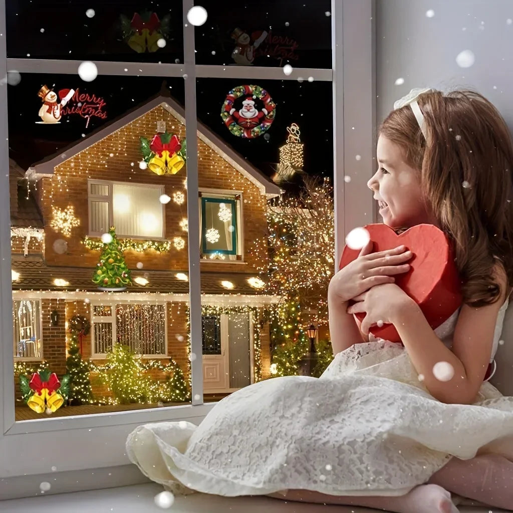 USB Snowflake Christmas Projector – 16 Rotating Patterns