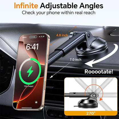 15W Magnetisches kabelloses Auto-Ladegerät & Dashboard-Halterung