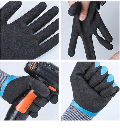 Guanti da lavoro isolanti – Guanti termici con rivestimento in lattice antiscivolo