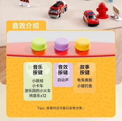 Alloy Fire Truck Toy with Extending Ladder – Transforming Rescue Truck