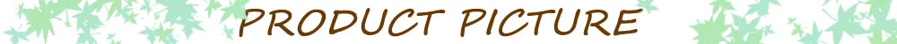 Product picture with decorative text overlay