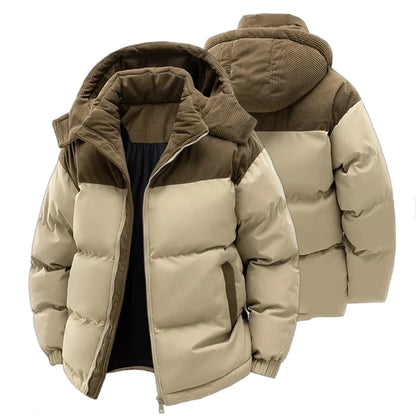 Dicke Herren-Freizeitjacke aus Polyester