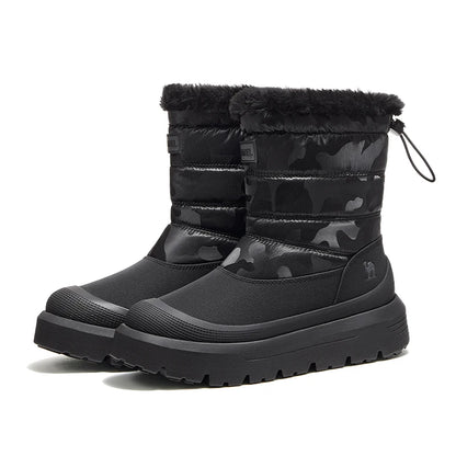 GOLDEN CAMEL Botas de invierno para mujer con forro de felpa