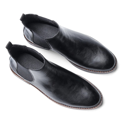 Herren-Chelsea-Boots im Slip-on-Stil mit eckiger Zehenpartie