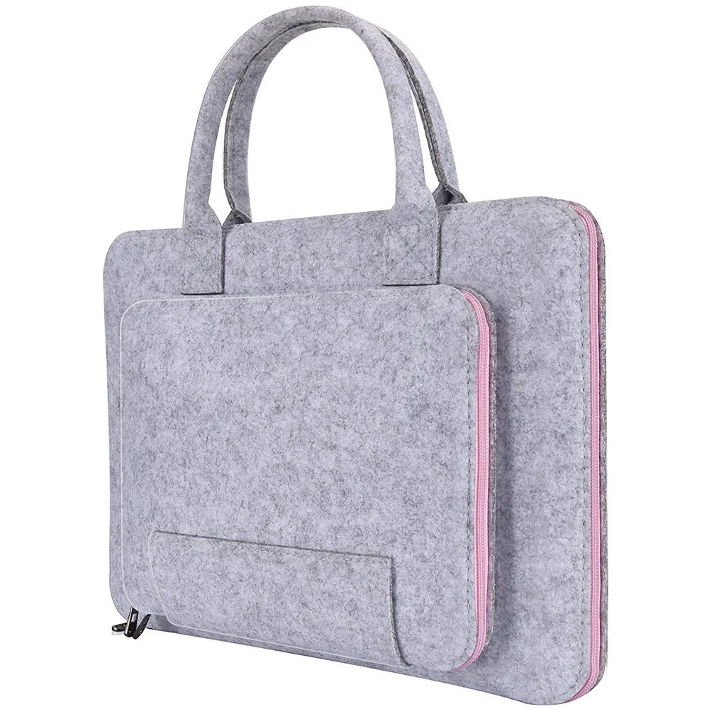 Felt Laptop Sleeve 11"-17" - Soft Notebook Case with Handle for Asus & Lenovo