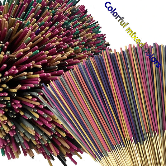 Multi-color and multi-scented incense sticks - Sage~Lavender~Rose~Lemongrass~Rose~Strawberry~Banana and Jasmine various scents | Long-lasting home air purifying fragrance | Christmas gift