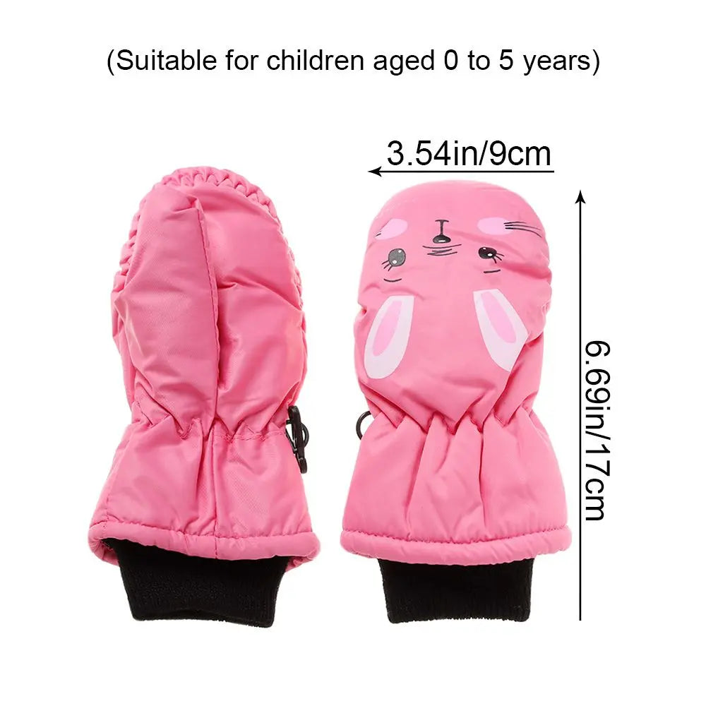 Kids' Ski Mittens – Water-Resistant Snow Mittens, Toddler to Age 13