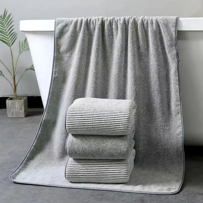 Coral Fleece Towel Set – Quick-Dry Bathroom Towels