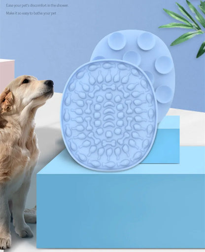 Lick Mat for Cats & Small Dogs – Suction-Cup Slow Feeder