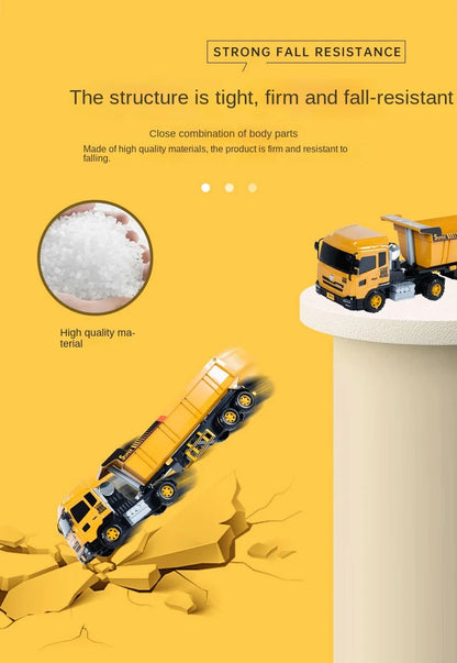 Large Dump Truck Toy with Unloading Bed – Realistic Construction Model