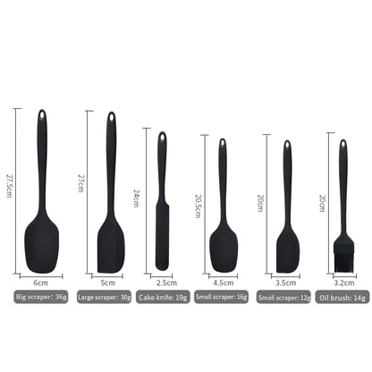 Silicone Kitchen Utensil Set – 6-Piece Spatula & Baking Tools