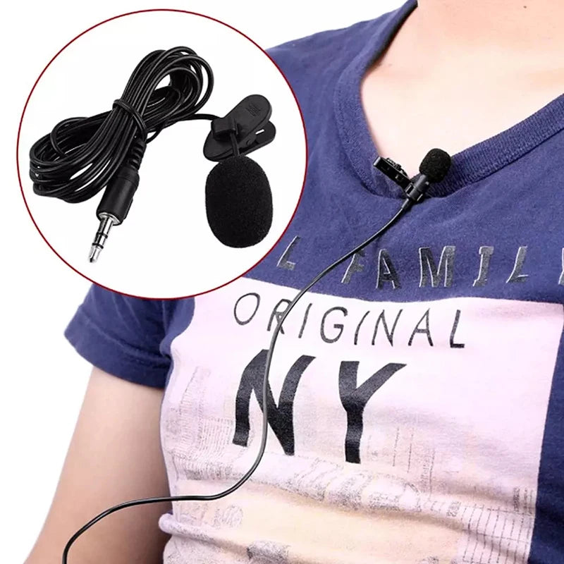 Wired Clip-On Lavalier Microphone – 3.5 mm, USB-C & USB Options