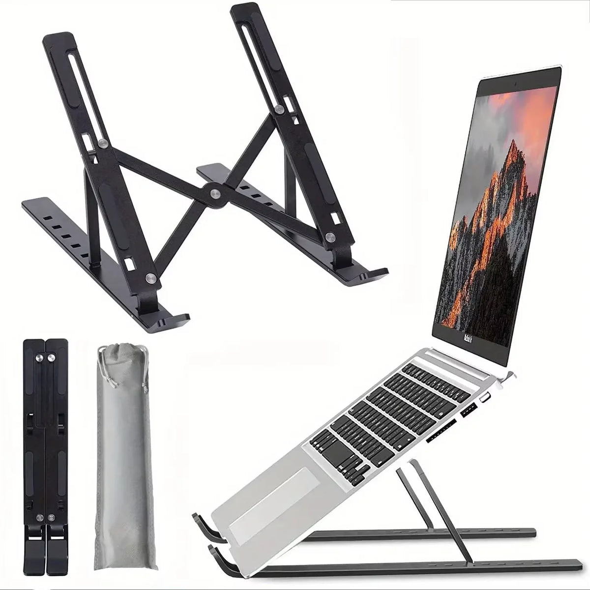 Foldable Laptop Stand Adjustable Portable Notebook Bracket Support Base Holder For Macbook Air Pro Accessories Convenient