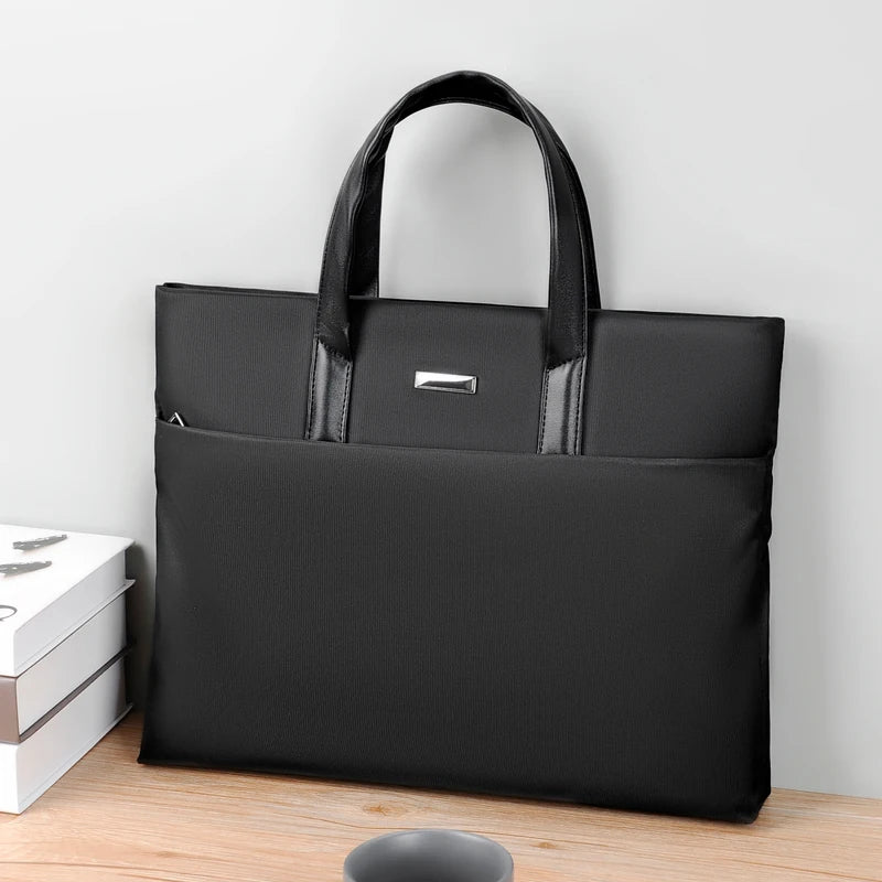 Large Capacity Laptop Tote Bag - Business Office Handbag with Notebook Compartment