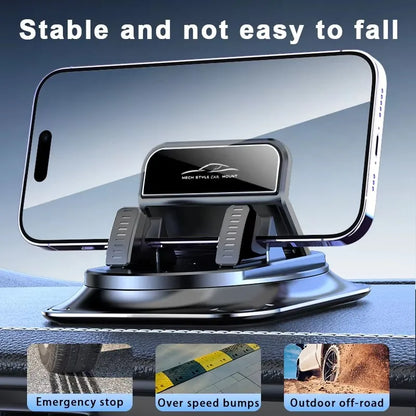 Silicone Dashboard Phone Holder – Anti-Slip Car Mount with 360° Rotation