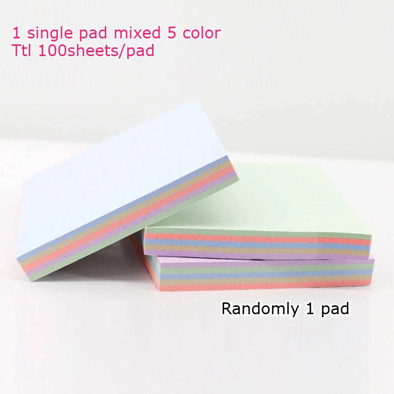 Cute Morandi Sticky Notes Pad Kawaii Memo Pads Repositionable Self-Stick Note Paper forOffice School Student Stationery Supplies