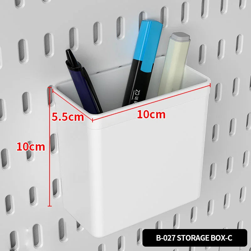 No Drill Desktop Pegboard Rack Gaming Room Organizer For Controllers Headphones Switch Figurine Stationery Storage