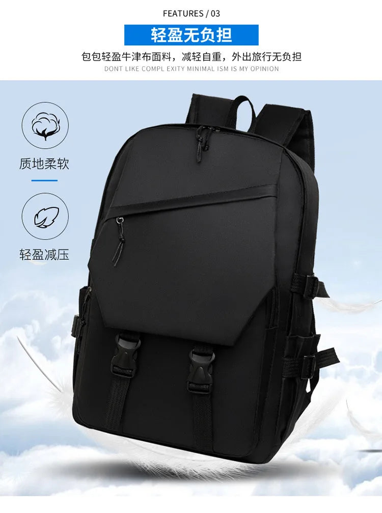 Multi-Functional Student Laptop Backpack - Large Capacity Commuter School Bag