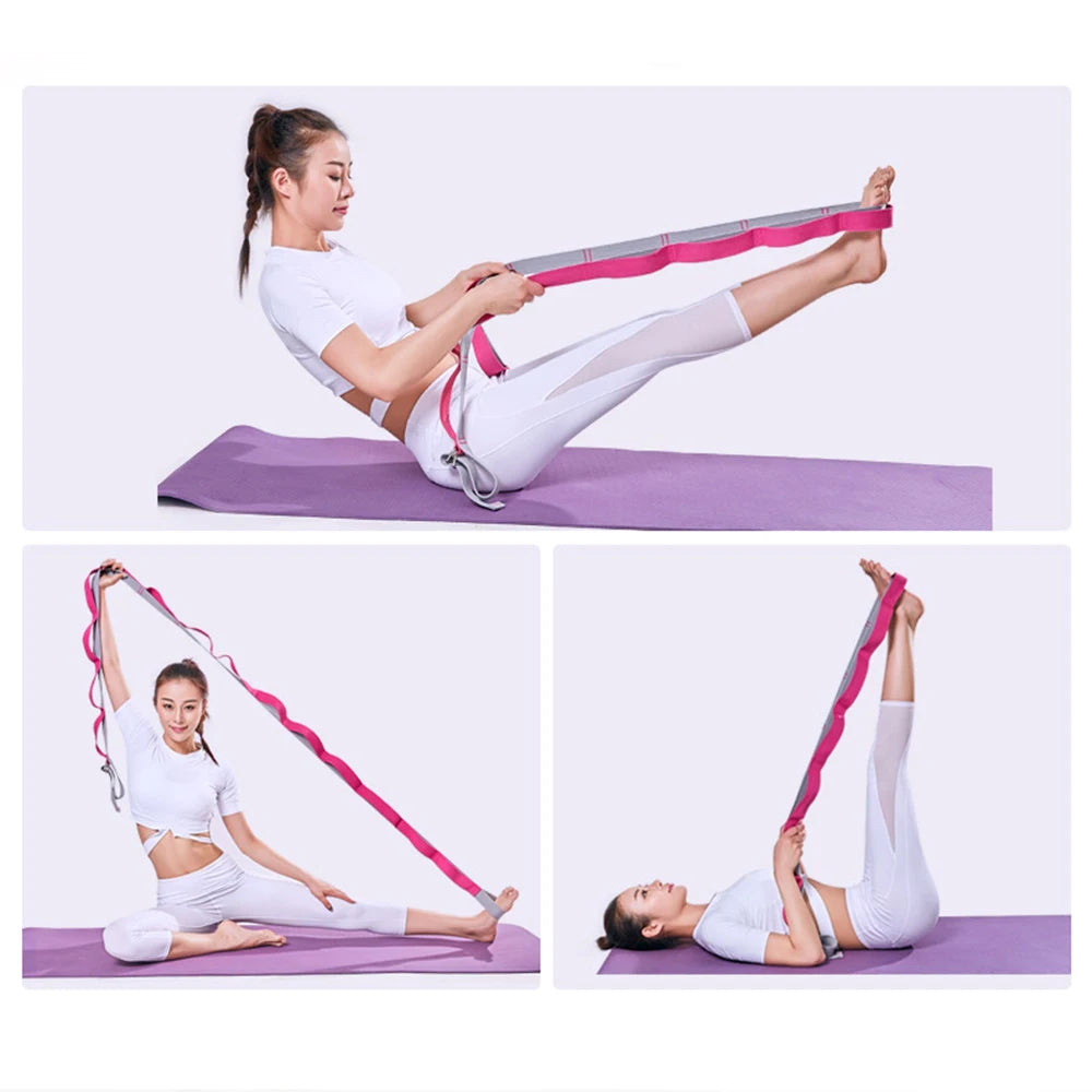 Yoga Stretch Bands – Non-Elastic Resistance Bands for Stretching, Pilates & Dance