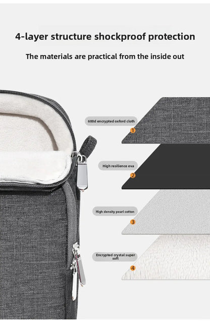 Funda tipo maletín para portátil MacBook de 13"-16" - Maletín de trabajo delgado para Air, Pro M1-M4