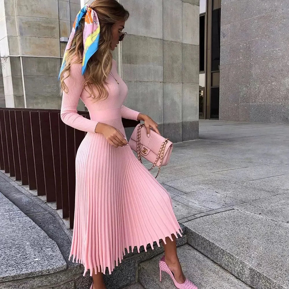 Women's Pink Sleeveless Embroidered Mini Dress