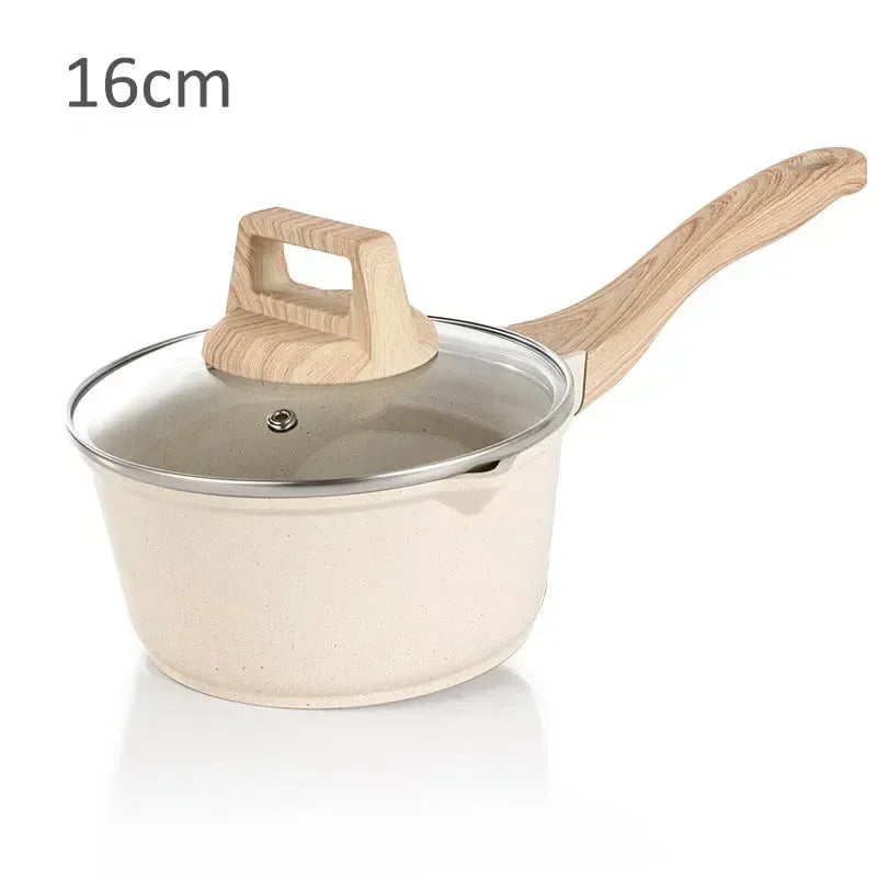 White Nonstick Aluminum Pots & Cookware Sets