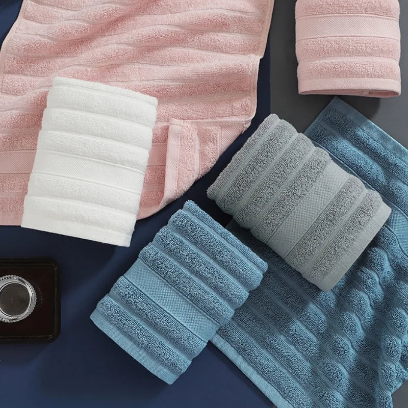 4-Pack Cotton Face Towels – Soft 34 × 34 cm Washcloths