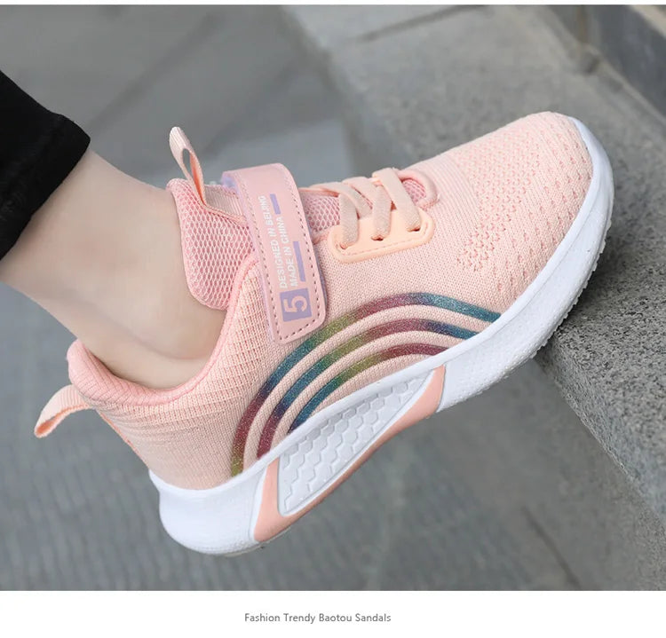 Girls' Mesh Running Sneakers