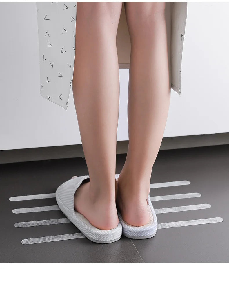 Transparent Non-Slip Adhesive Strips for Bath & Stairs