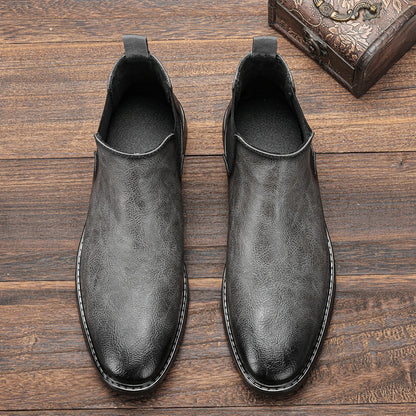 Herren-Chelsea-Boots im Slip-on-Stil mit eckiger Zehenpartie