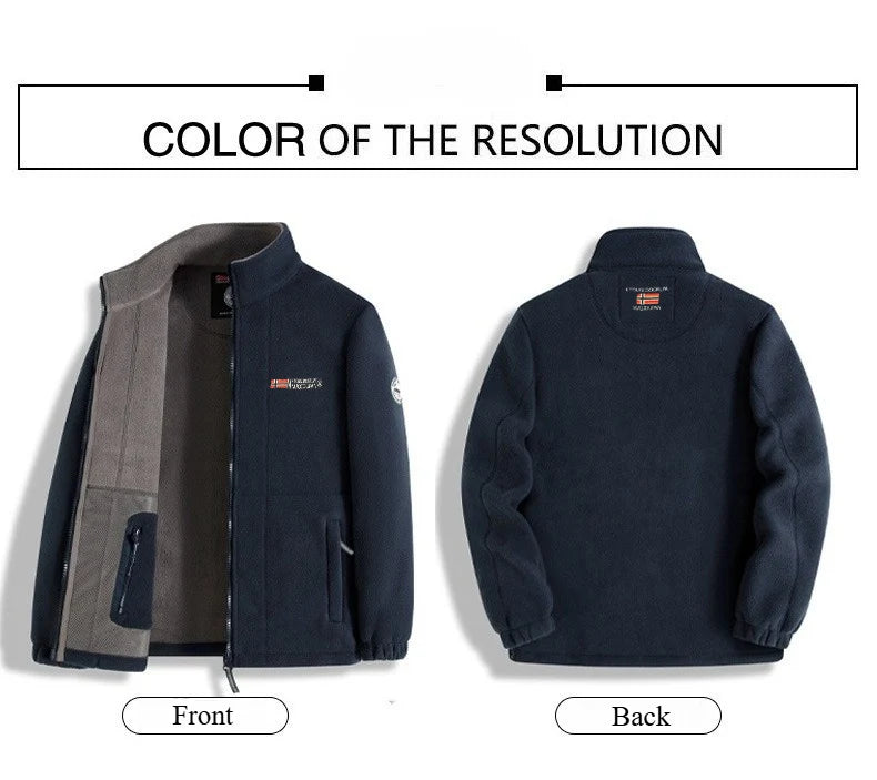 Brand New Winter Jacket For Men Thick Polar Fleece Outdoor Quality Design Warm Man Fashion Male Autumn Outwear