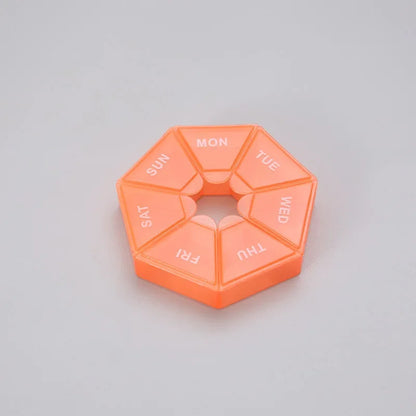 7-Day Pill Organizer – Compact Weekly Vitamin Case